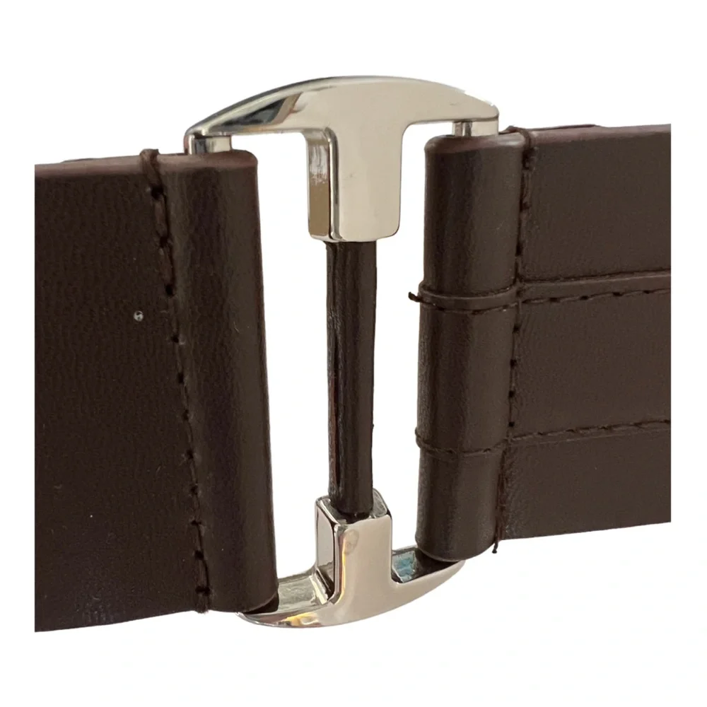 New Lodis hip belt brown silver triple buckle M 34 - 38 waist